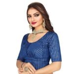 Full Diamond Stylish Readymade Stitched Stretchable Blouses, Readymade Cotton Lycra Round Neck Full Sleeve Blouse for Women (Copy) - Image 3