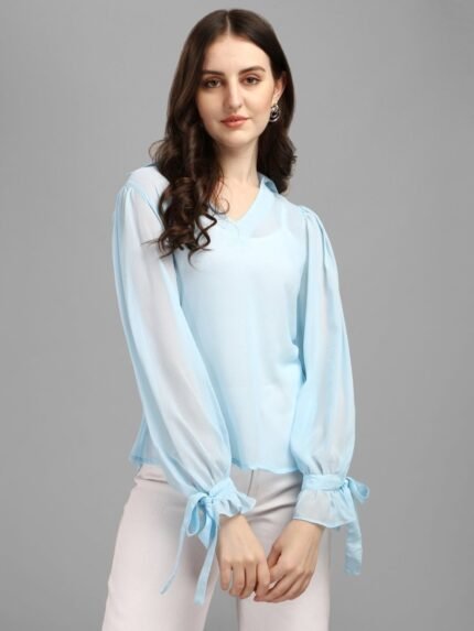Baby Blue Women's Tops