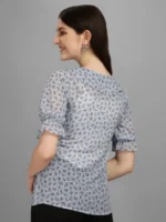 Minimal Grey Women's Top - Image 4